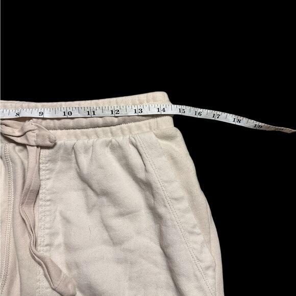 American Eagle Cream Lightweight Joggers size XS Lounge Pants Drawstring Waist - Picture 6 of 6